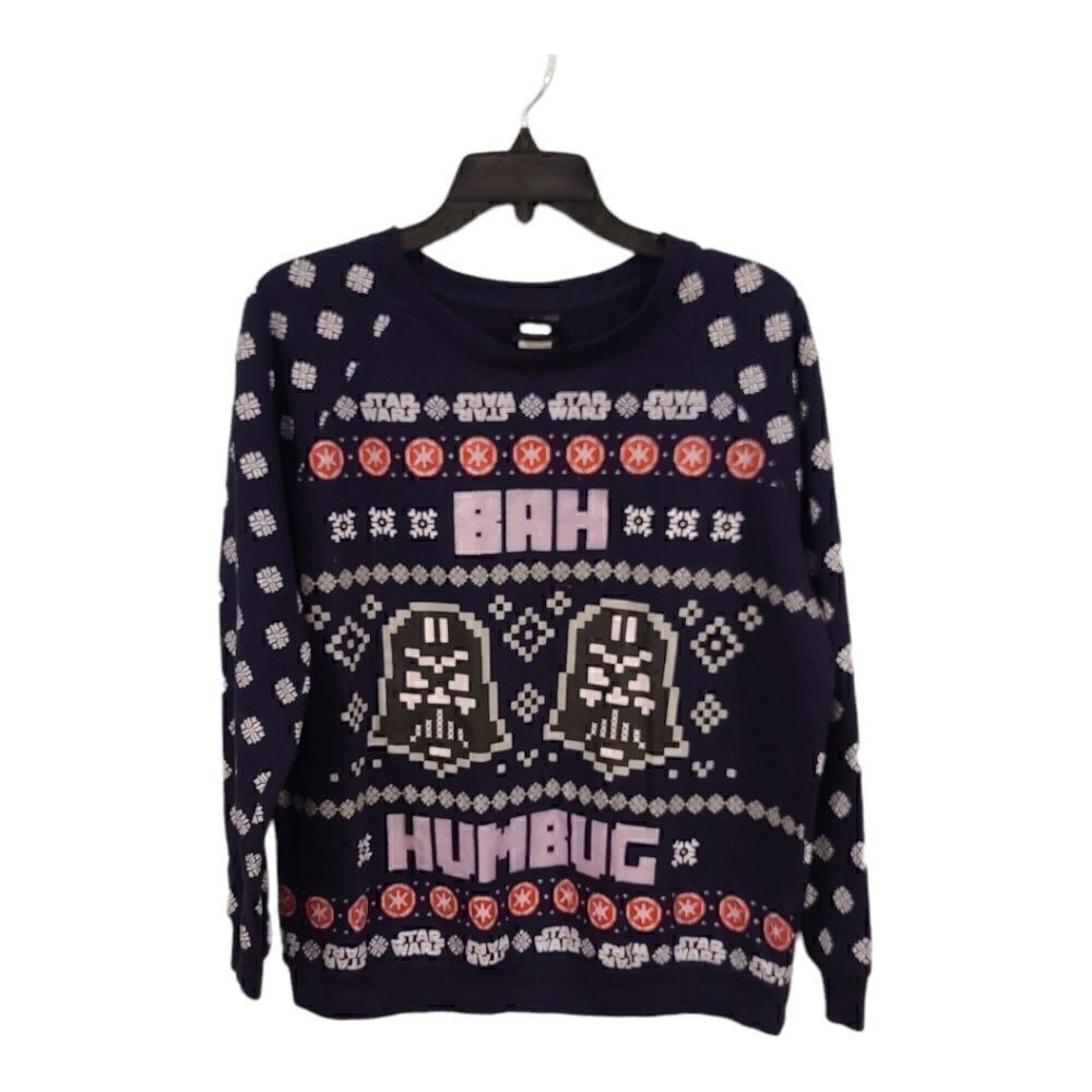 Star Wars Darth Vader Ugly X-mas Sweater Juniors Large (11-13) - 0006 - Like New